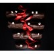 Bûchette de Noël 80 g en Nougat tendre enrobé de chocolat noir 