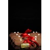 Bûche de Noël 750 g en Nougat tendre enrobé de chocolat orange